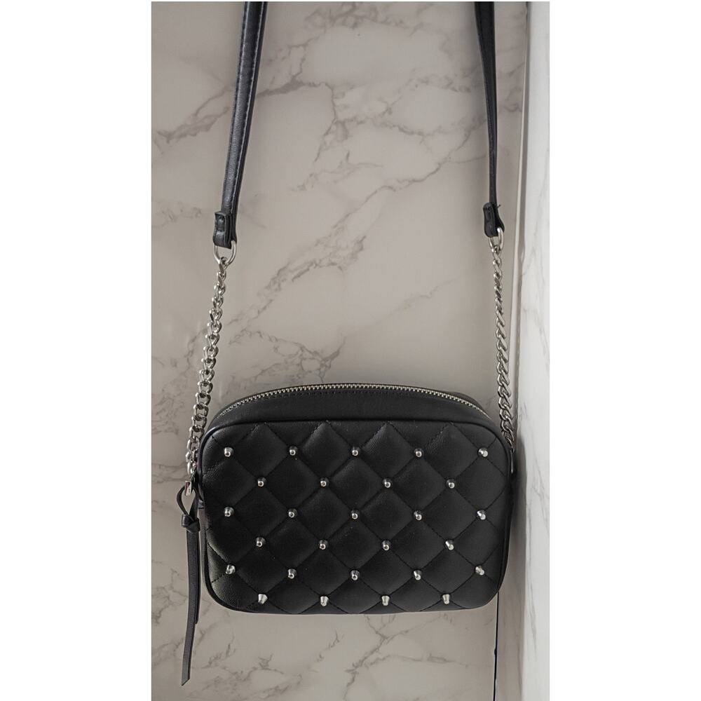 Rebecca Minkoff Black Quilted Studded Crossbody Bag